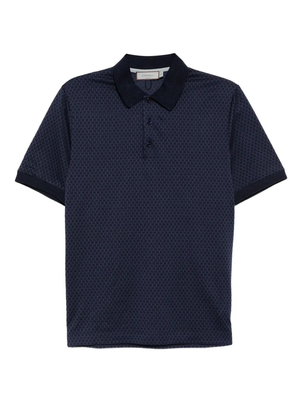 Canali Katoenen poloshirt Blauw