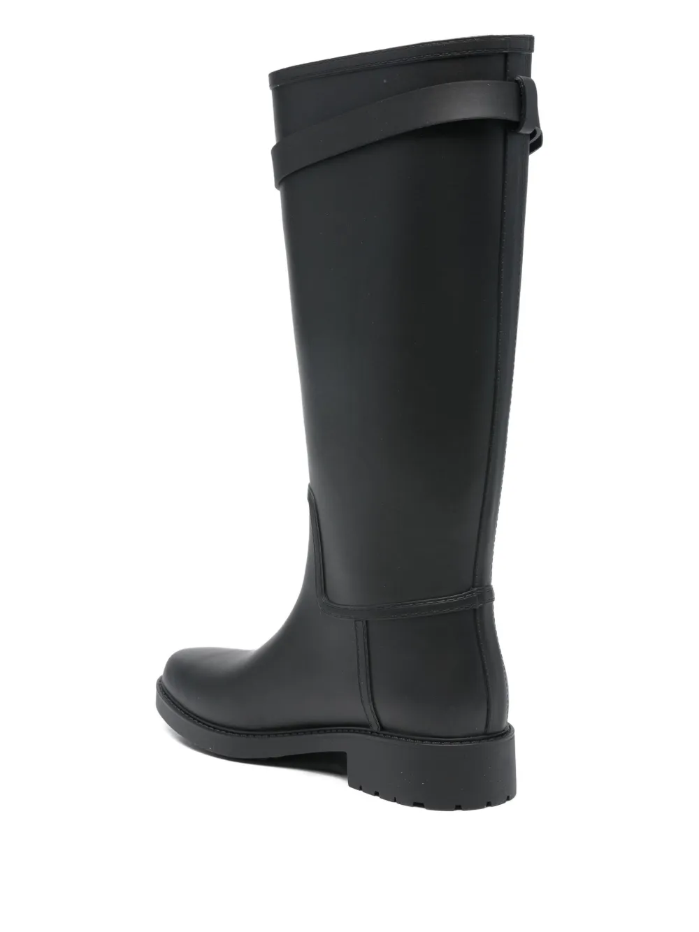 Ralph Lauren 35mm Portiah Buckle Weather Boot In Black