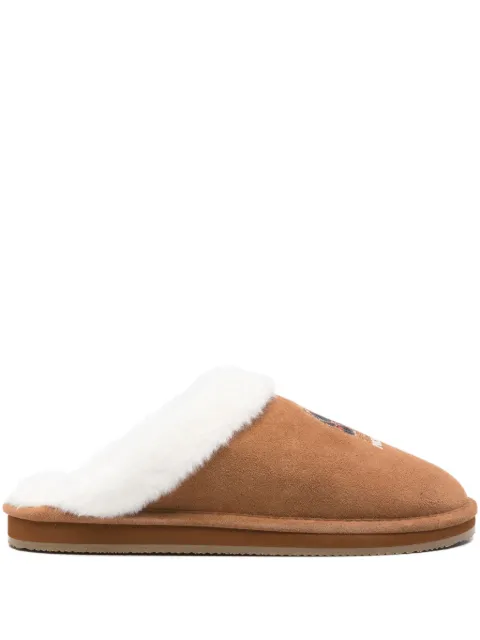 Polo Ralph Lauren slippers con logo bordado