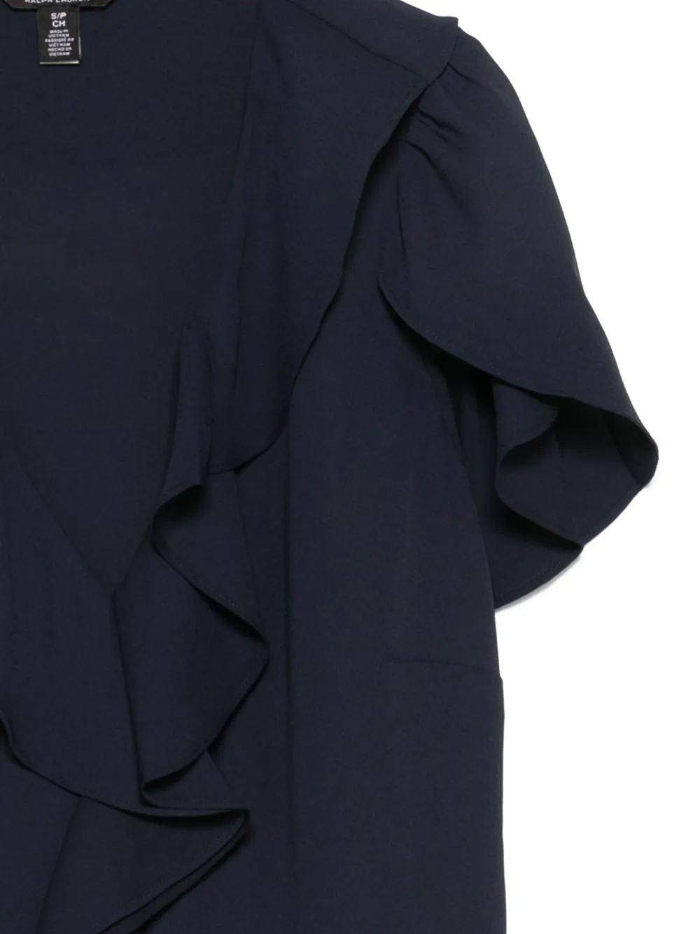 Lauren Ralph Lauren Blouse met ruches Blauw