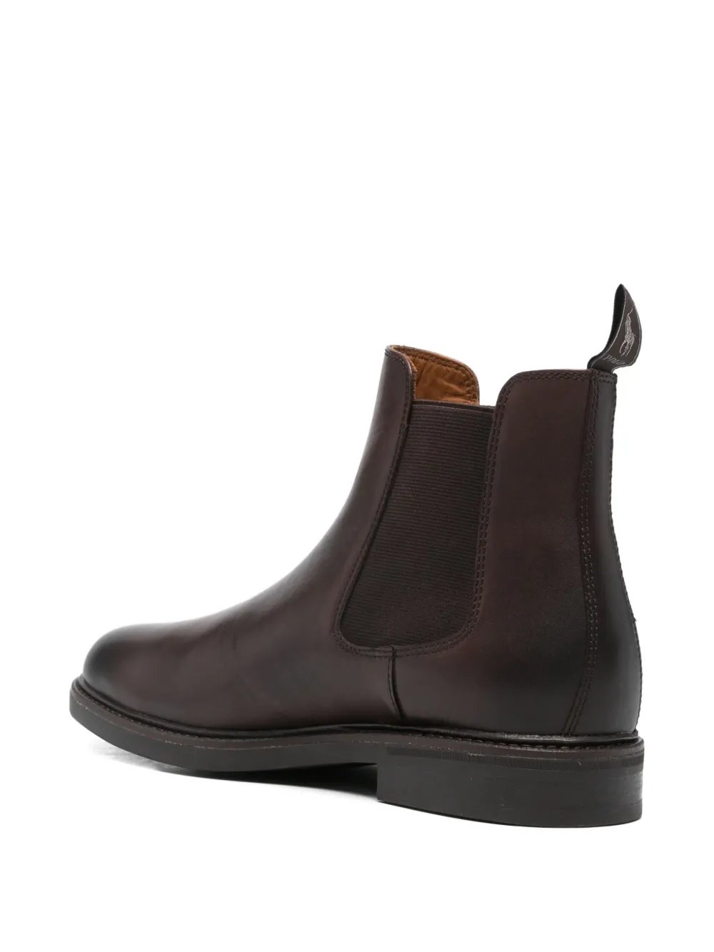 Polo Ralph Lauren Leather Chelsea Boots In Brown
