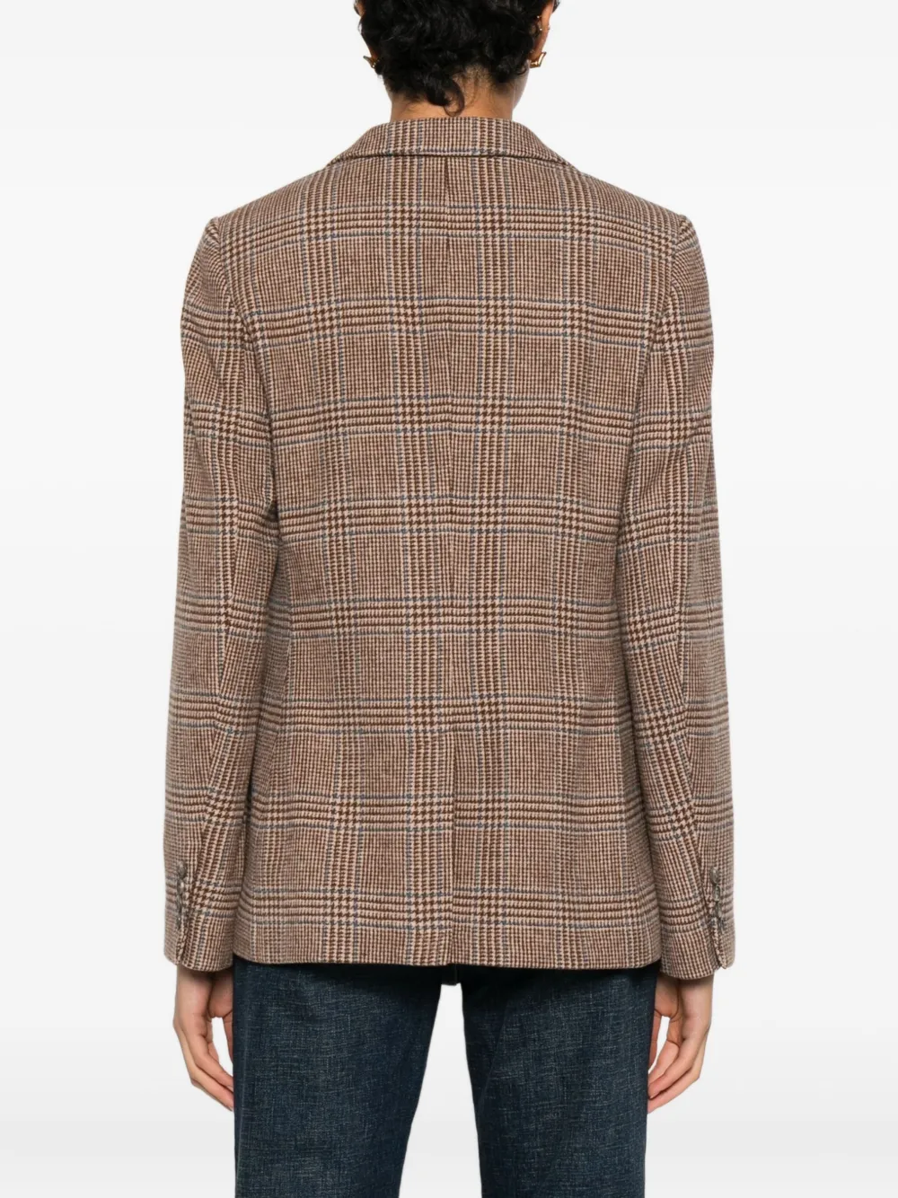 Ralph Lauren Bonaro Check Blazer In Brown