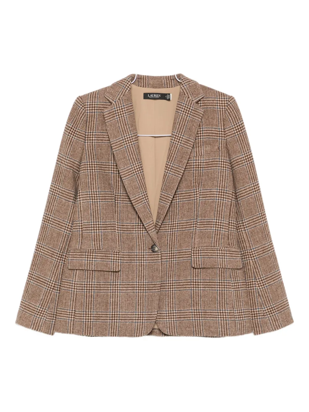 Ralph Lauren Bonaro Check Blazer In Brown