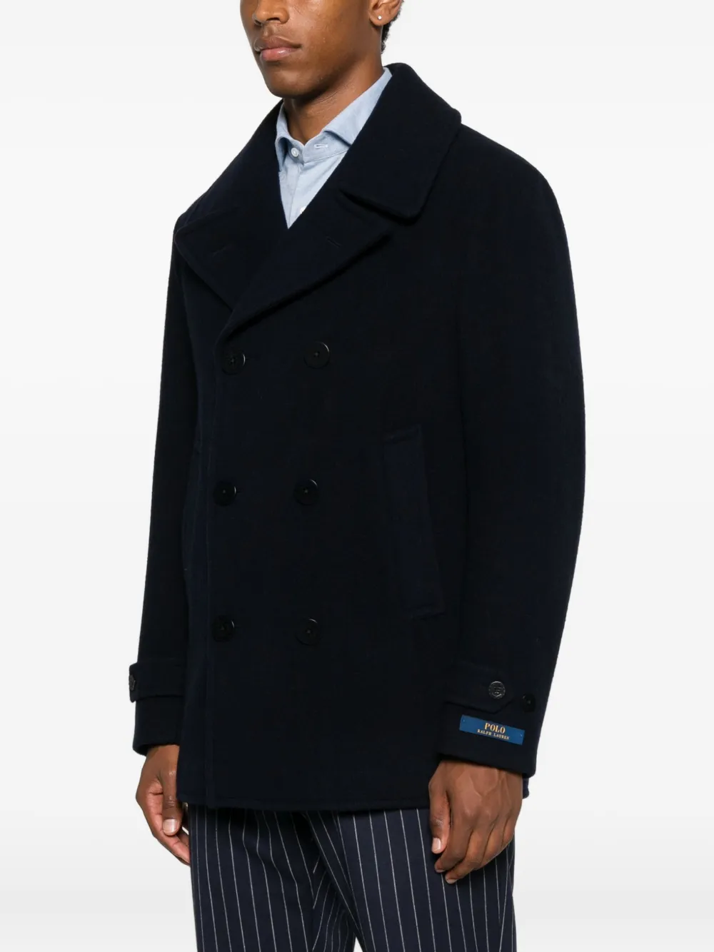 Polo Ralph Lauren Sailorjas met dubbele rij knopen Blauw