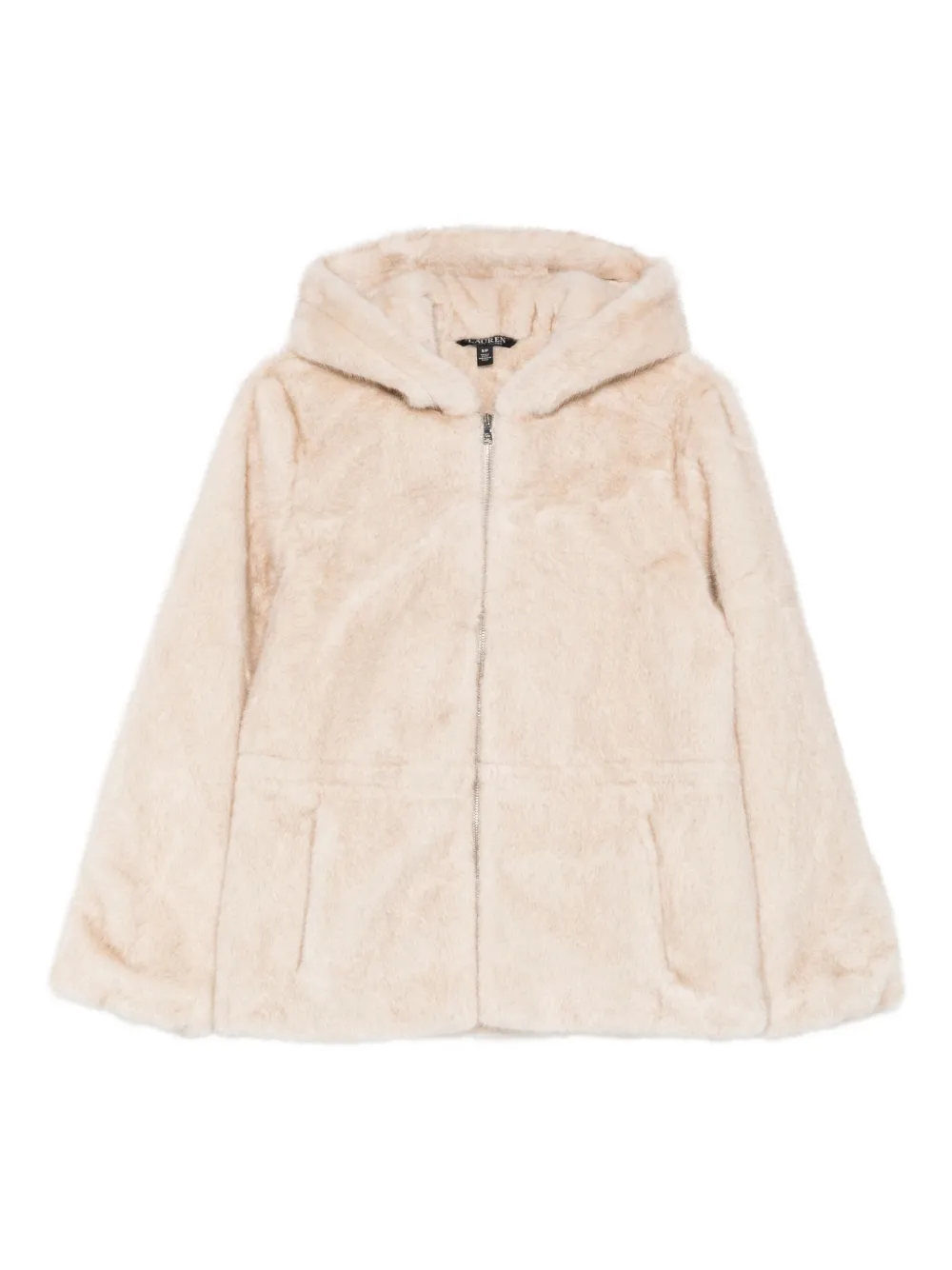 Ralph Lauren Hooded Zip Jacket In Neutral