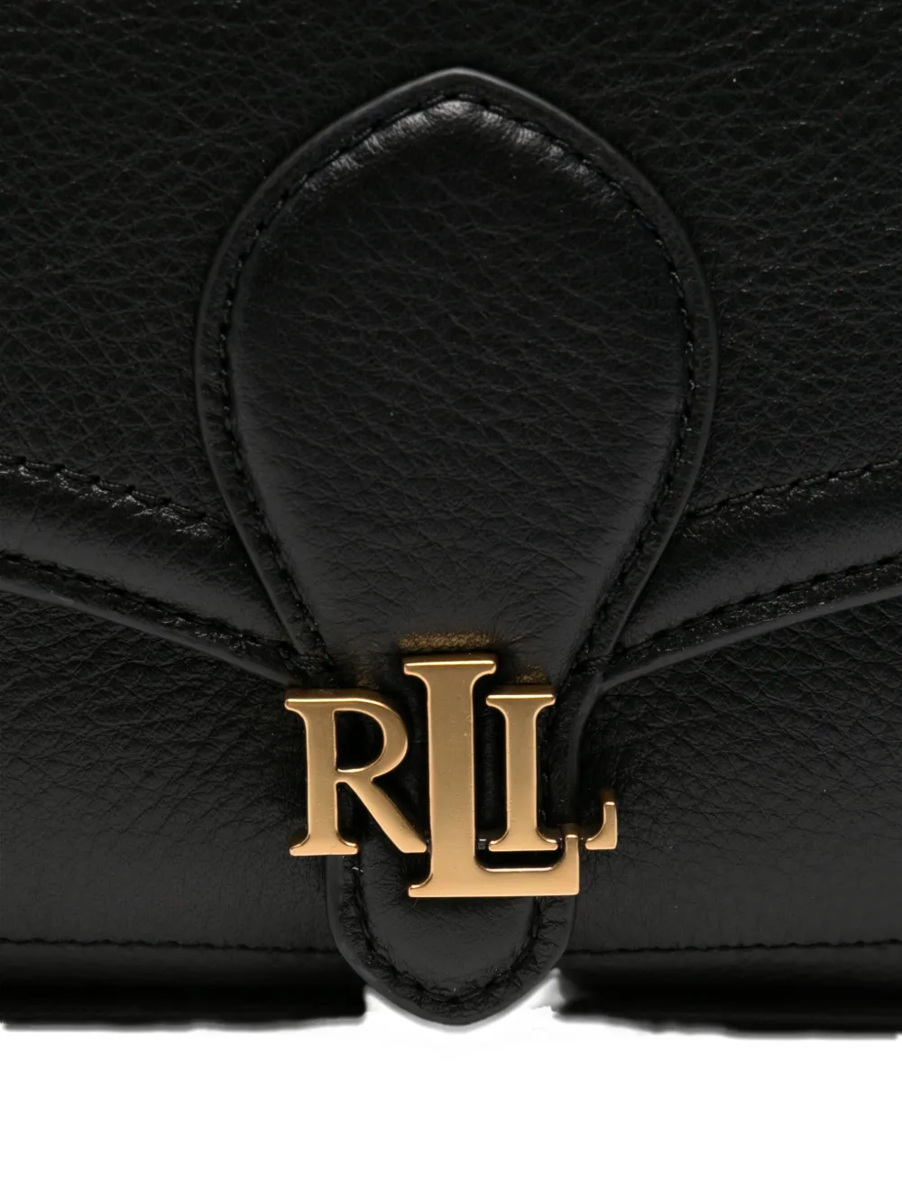 Ralph Lauren Logo Chain Bag In Black