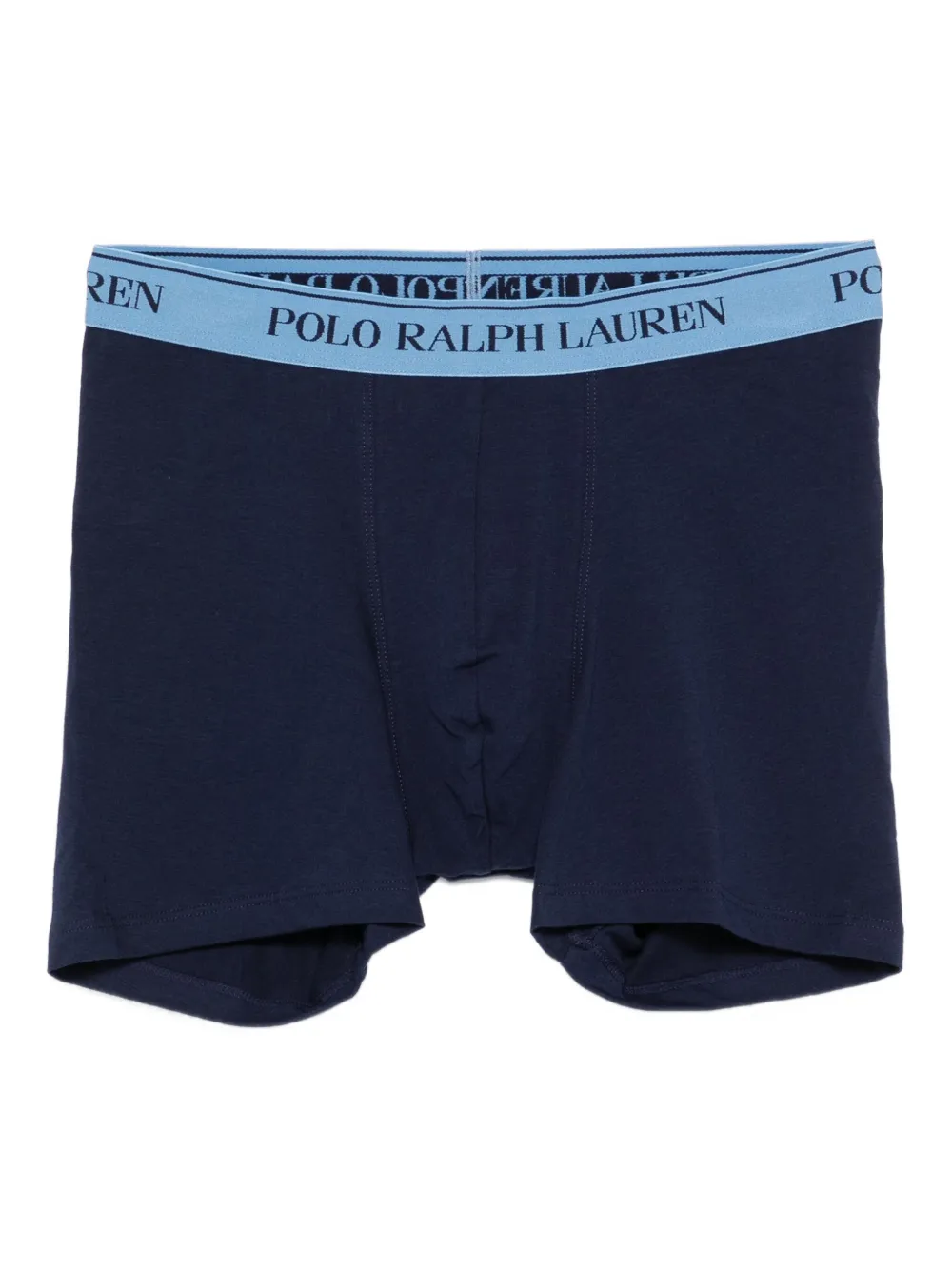Polo Ralph Lauren Logo-waistband Boxers (pack Of Three) In Blue