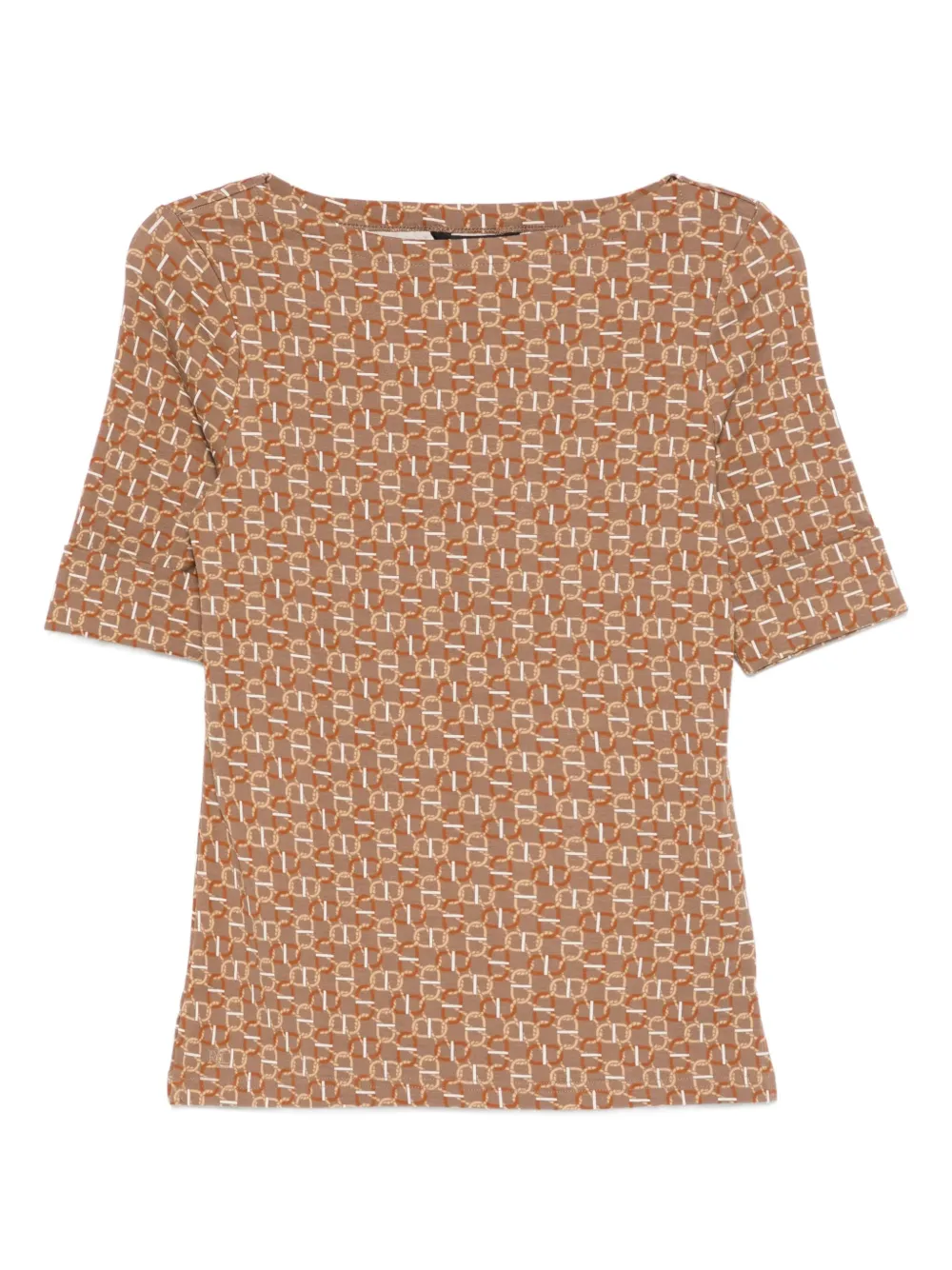 Lauren Ralph Lauren T-shirt met patroon Bruin