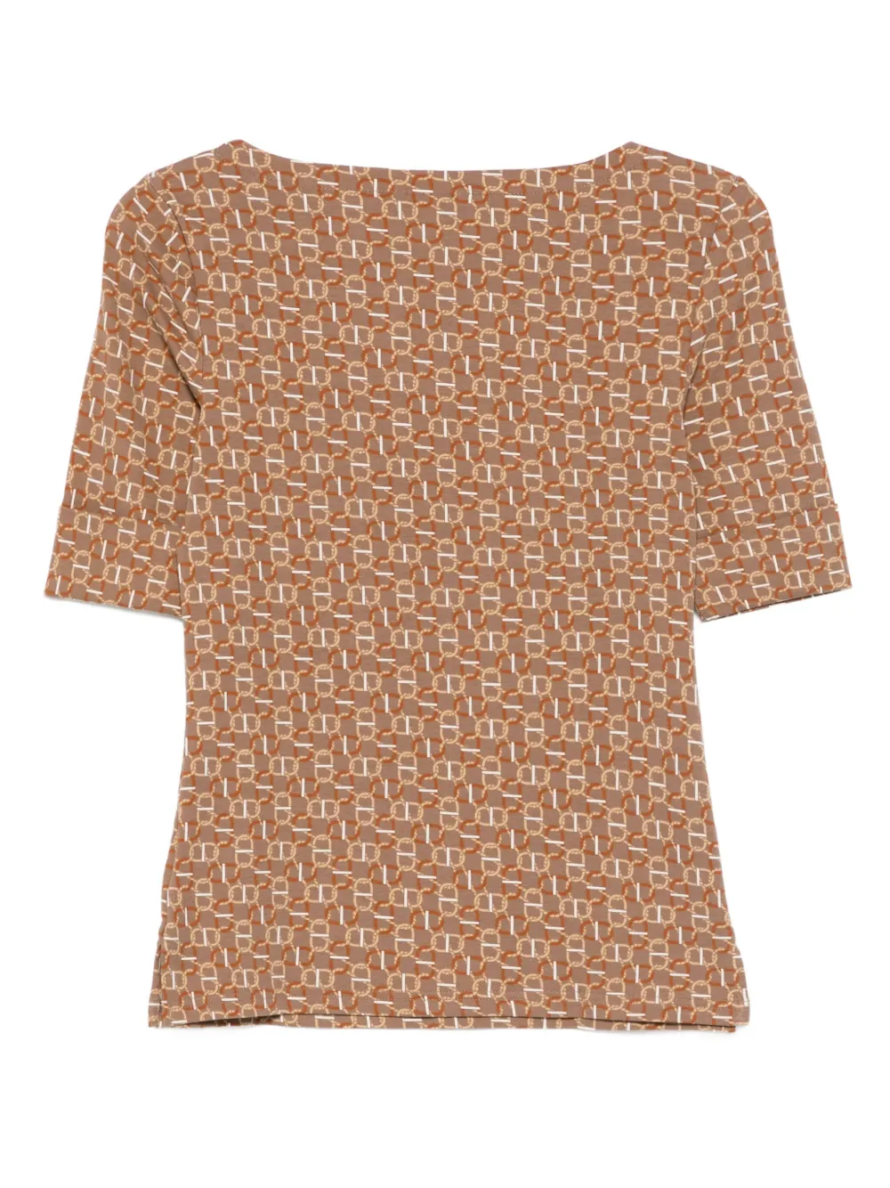 Lauren Ralph Lauren T-shirt met patroon Bruin