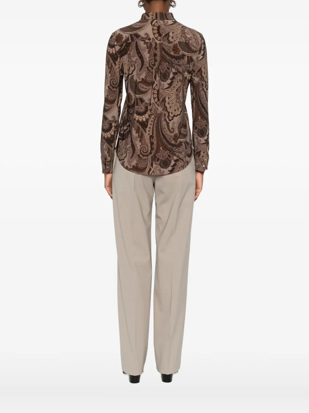 Ralph Lauren Paisley-print Shirt In Brown
