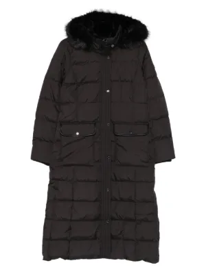 Lauren Ralph Lauren エコファートリム キルティングコート | ブラック