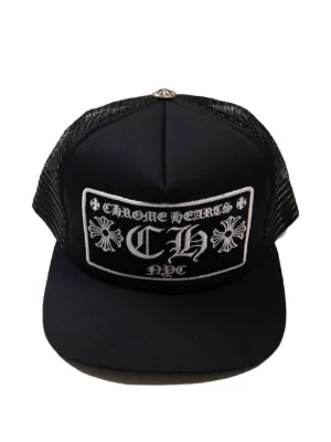 ■ chrome-hearts-cemetery-black- BLK CAP TRUCKER Hearts Chrome 帽子