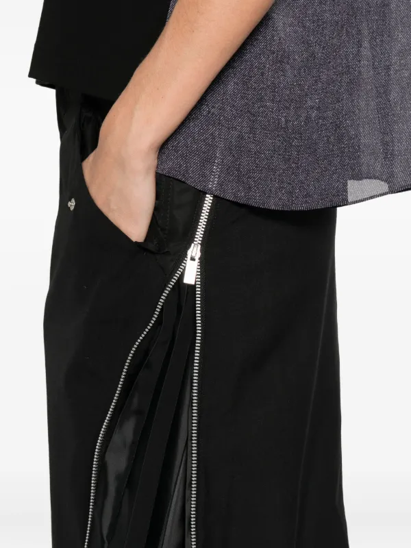 Sacai プリーツスカート | ブラック | FARFETCH JP
