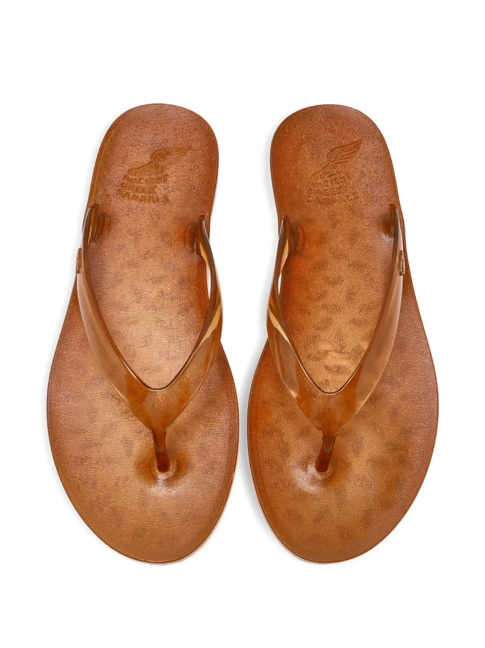 Ancient Greek Sandals T-strap Flip-flops In Brown