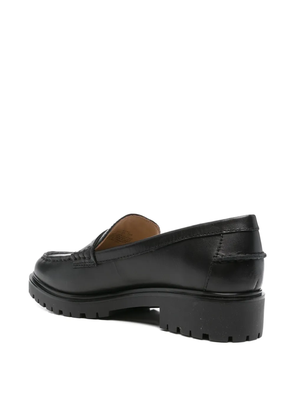 Lauren Ralph Lauren Marli leather logo-plaque loafers Black