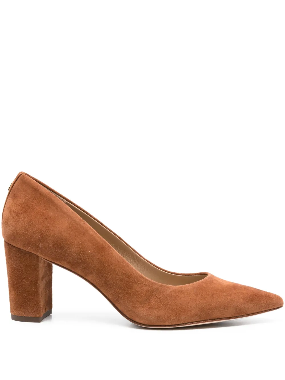 Lauren Ralph Lauren 70mm Lanette pointed-toe suede pumps Brown