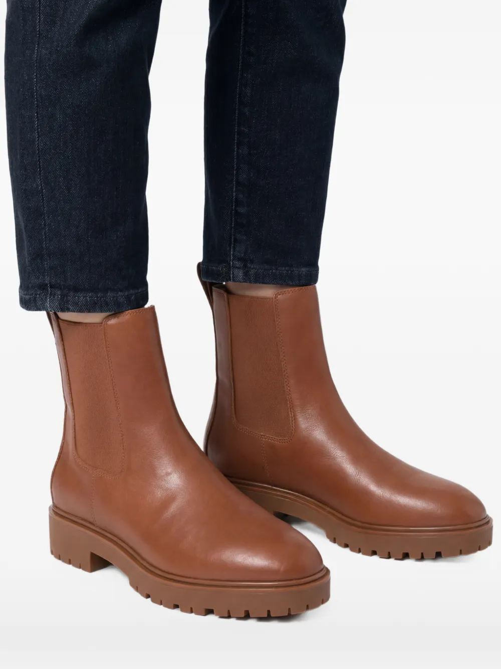 Lauren Ralph Lauren Laarzen met elastische vlakken Bruin