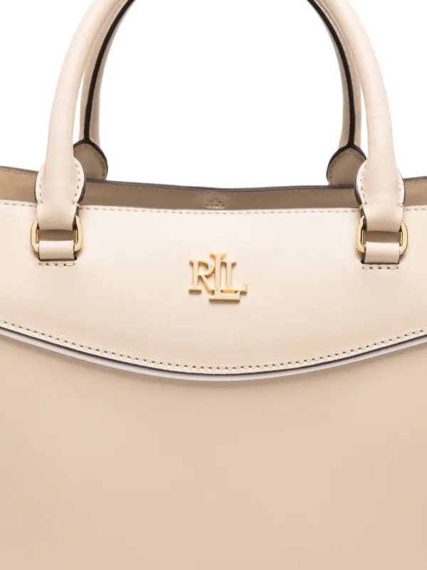 Lauren Ralph Lauren Marcy ハンドバッグ L | ニュートラル | FARFETCH JP