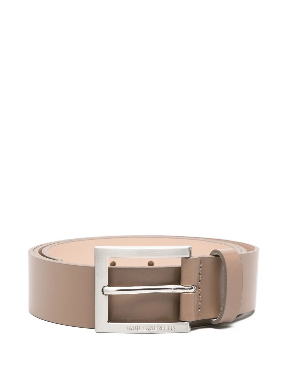 Karl Lagerfeld Leren gespriem Beige