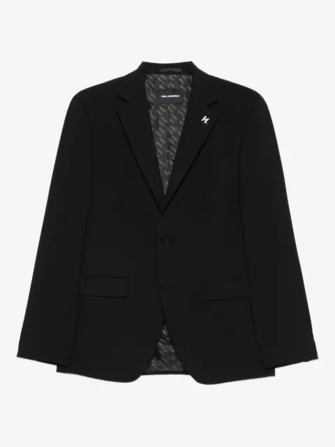 Karl Lagerfeld logo-plaque blazer
