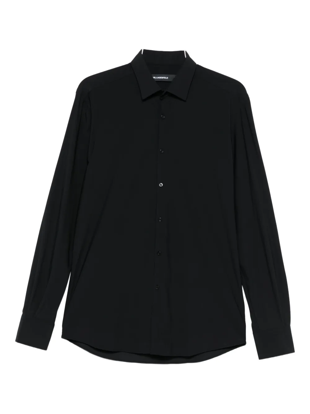 Karl Lagerfeld long-sleeve button-fastening shirt Zwart