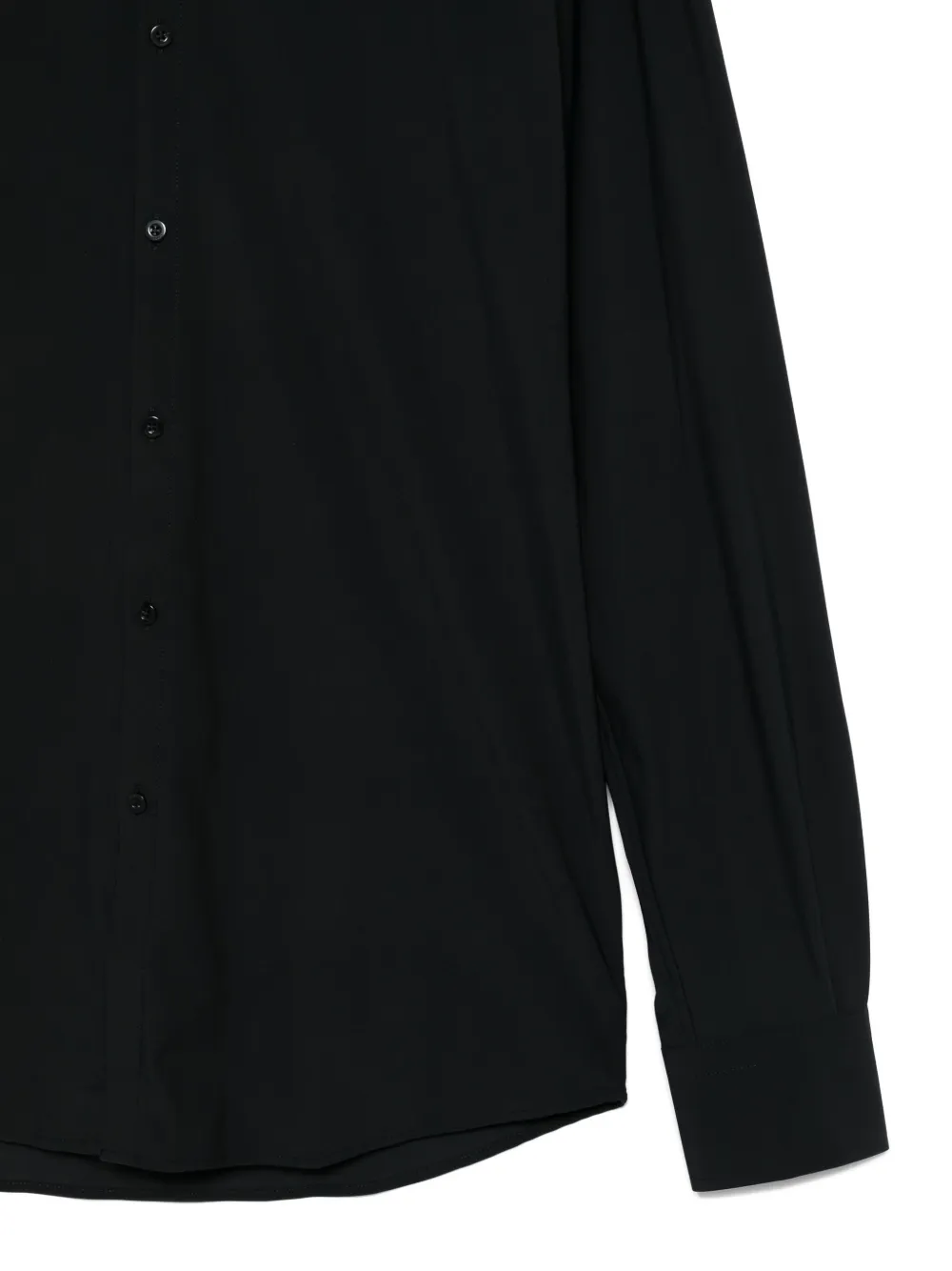 Karl Lagerfeld long-sleeve button-fastening shirt Zwart