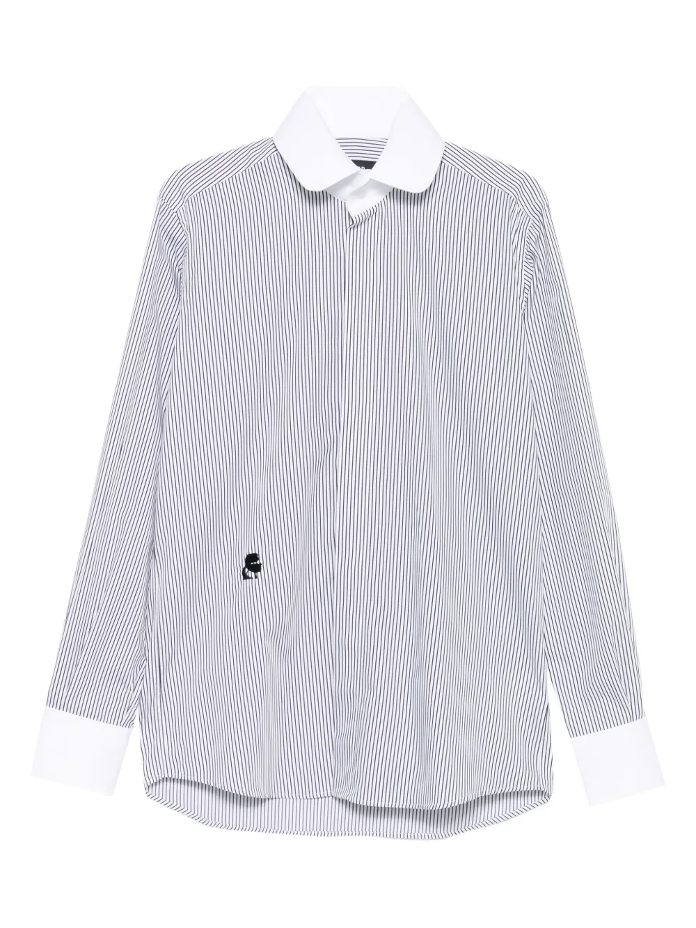 Karl Lagerfeld pinstripe shirt Wit