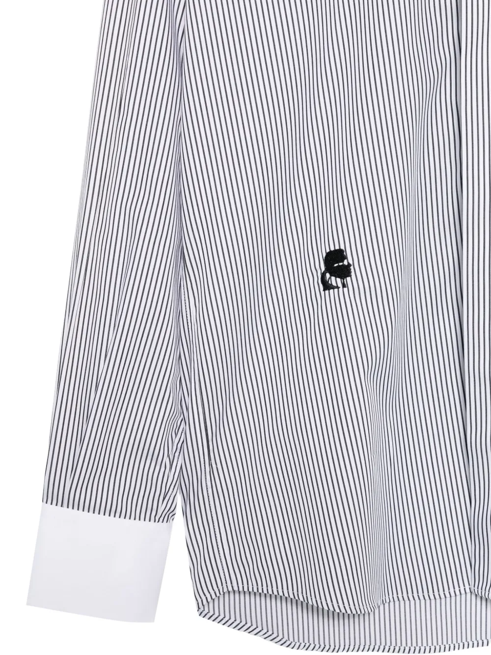 Karl Lagerfeld pinstripe shirt Wit