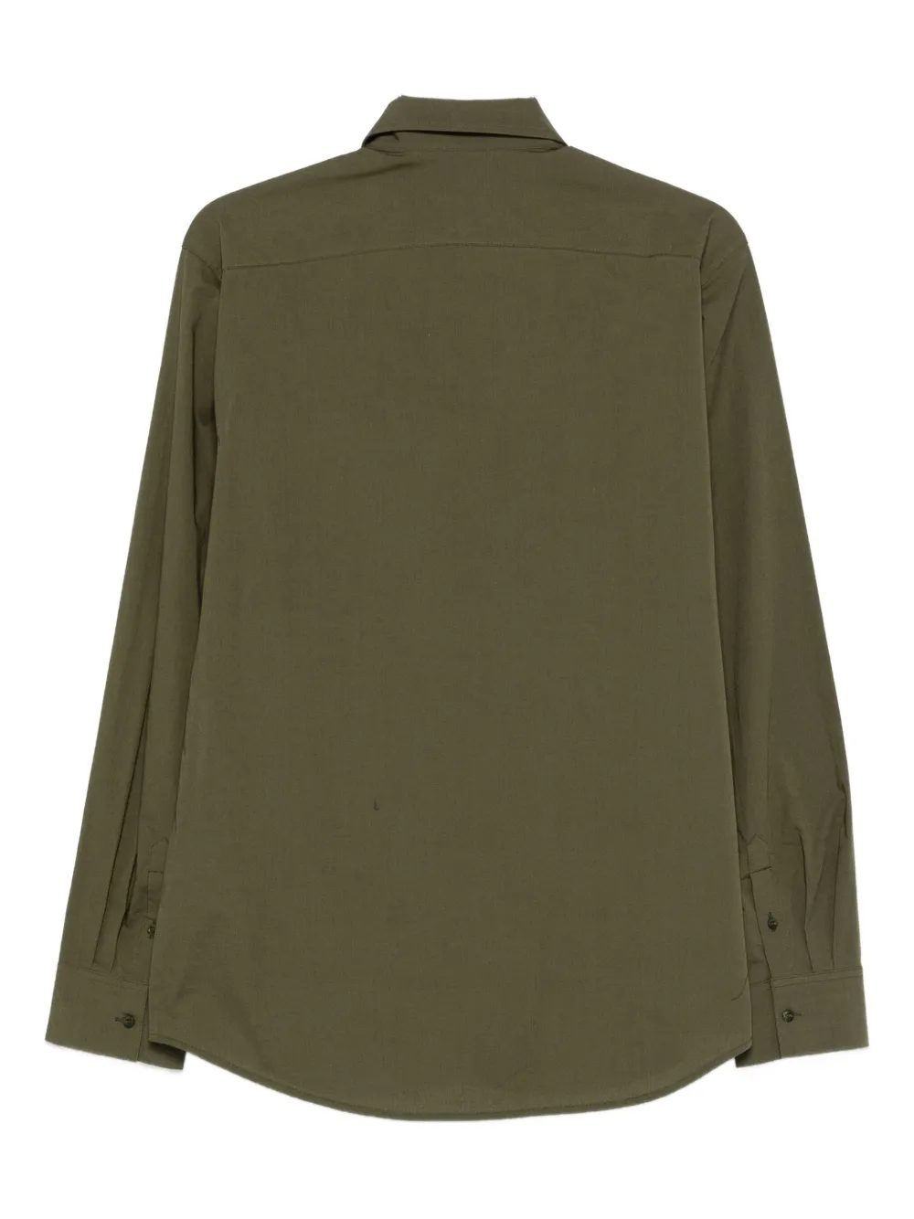 Karl Lagerfeld embroidered-logo shirt - Groen