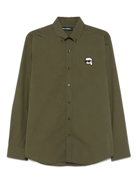 Karl Lagerfeld chemise à logo brodé