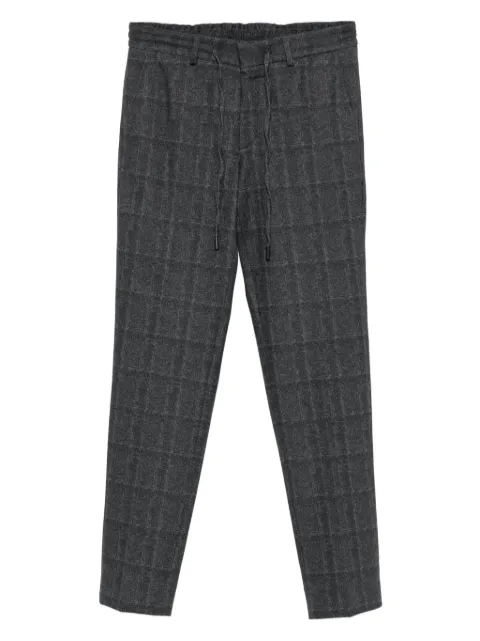 Karl Lagerfeld checked drawstring trousers