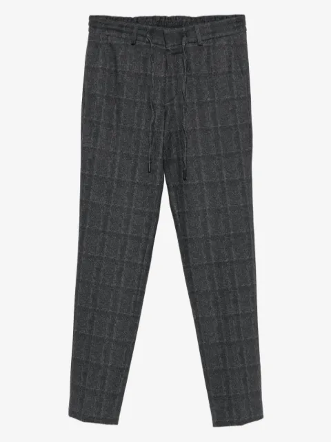 Karl Lagerfeld checked drawstring trousers