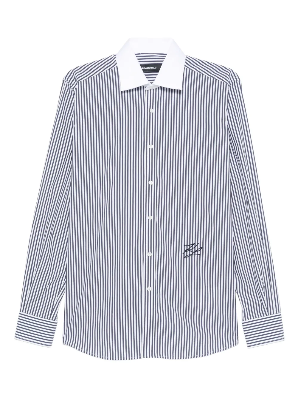 Karl Lagerfeld Gestreept overhemd Blauw