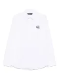 Karl Lagerfeld logo-patch shirt - White