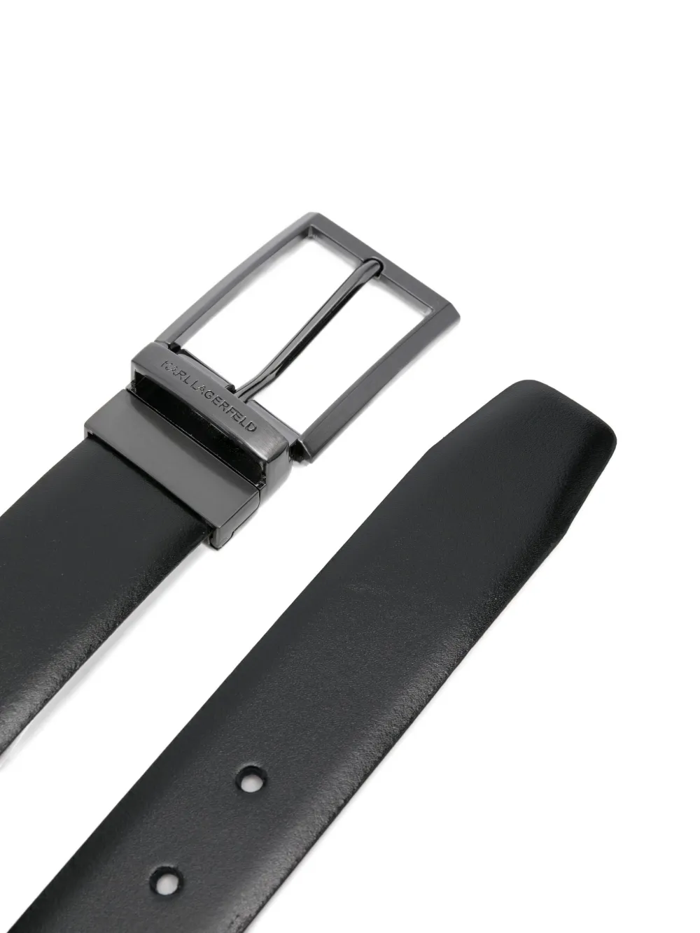 Karl Lagerfeld leather belt 450 BLACK