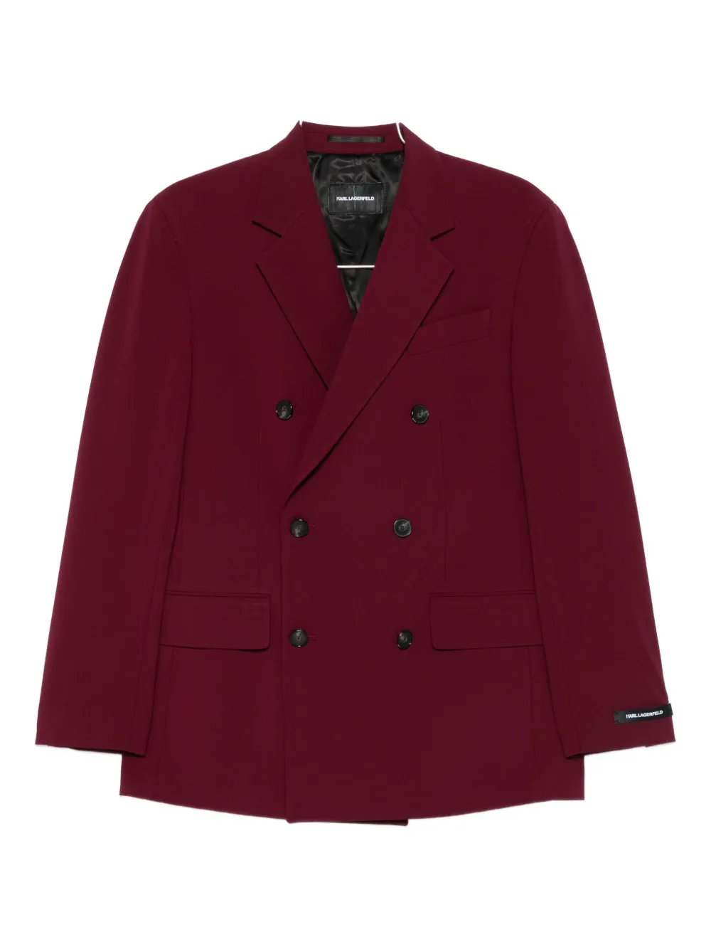 Karl Lagerfeld Double-breasted Buttoned Jacket In Red