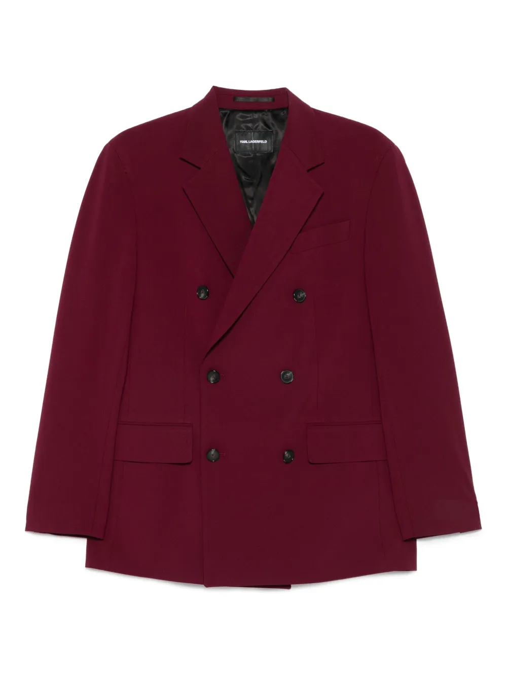 Karl Lagerfeld Jack met dubbele rij knopen Rood