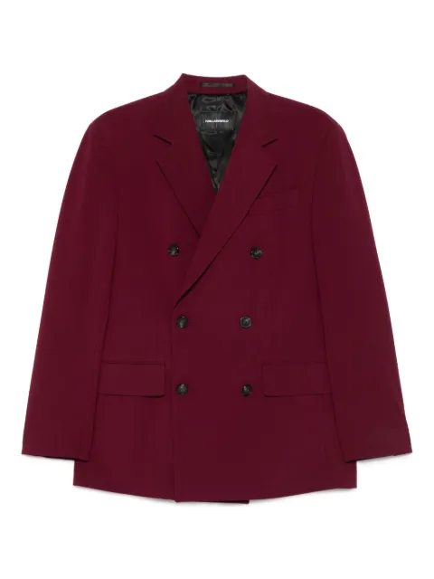 Karl Lagerfeld blazer à boutonnière croisée