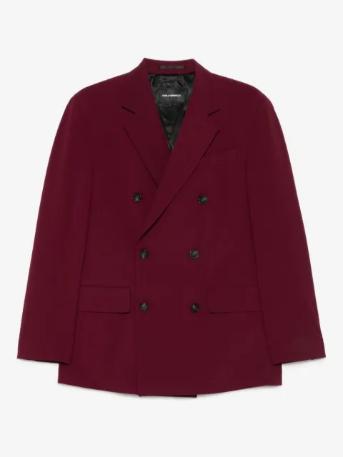 Karl Lagerfeld blazer à boutonnière croisée
