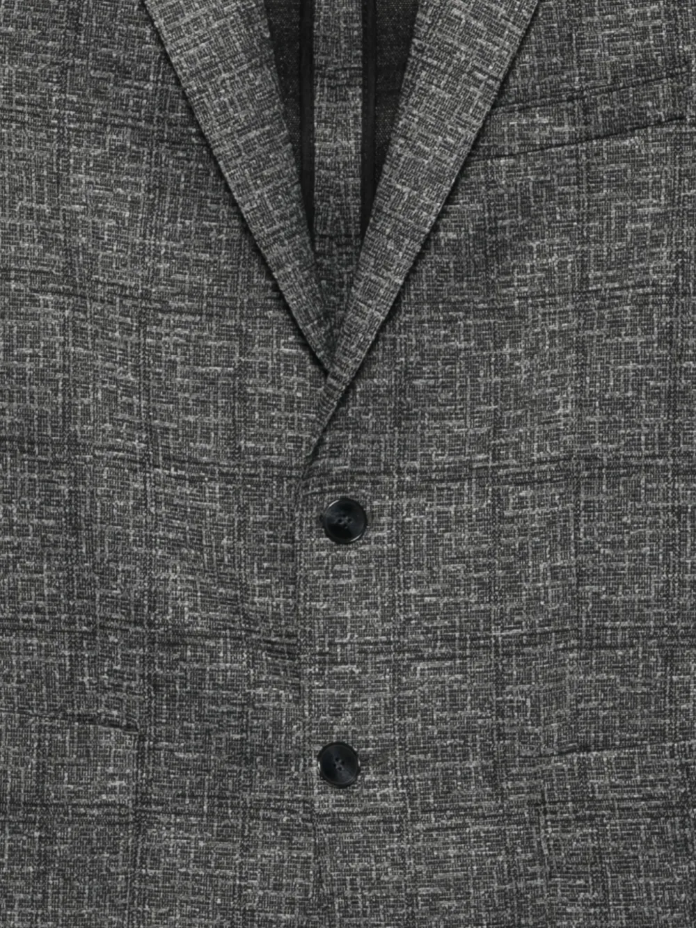 Karl Lagerfeld textured two-button jacket Grijs