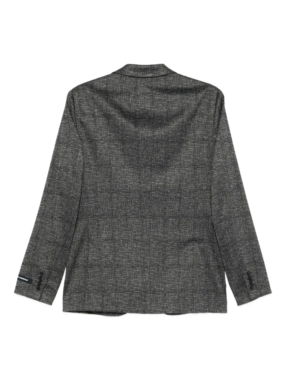 Karl Lagerfeld textured two-button jacket Grijs