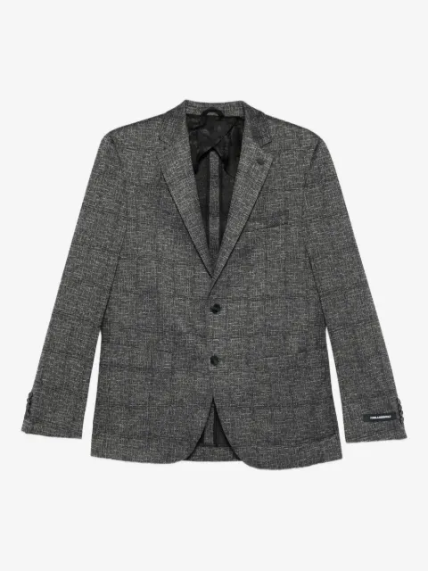 Karl Lagerfeld textured two-button jacket