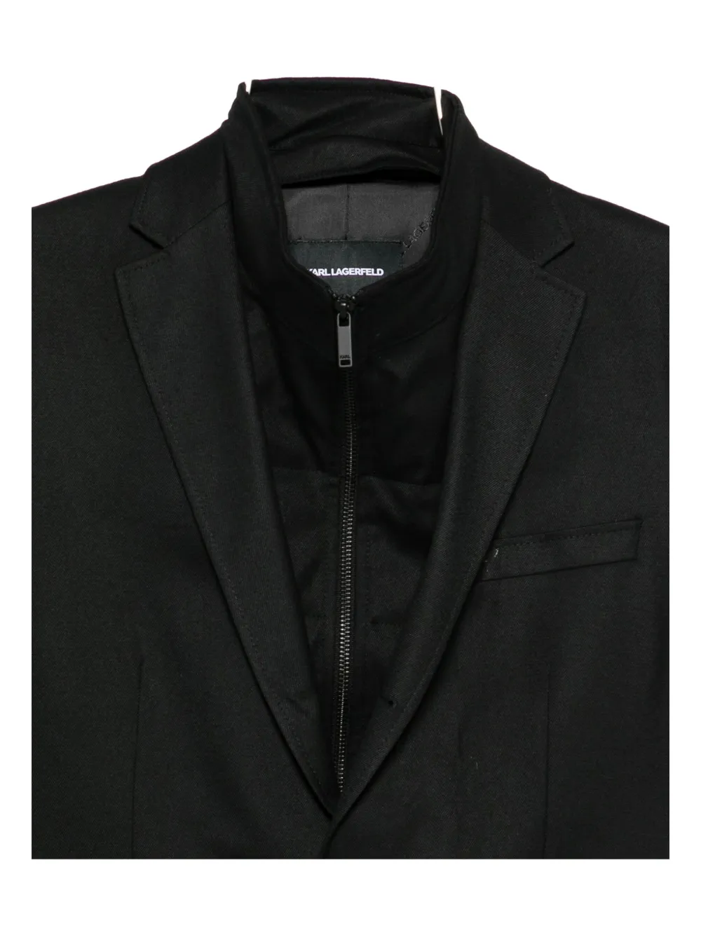 Karl Lagerfeld Single-breasted Blazer In Black
