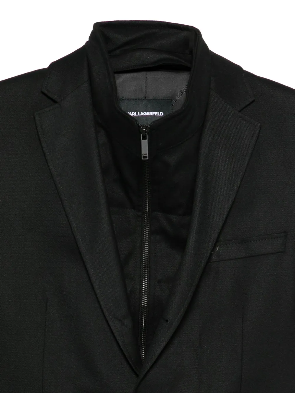 Karl Lagerfeld Blazer met enkele rij knopen Zwart