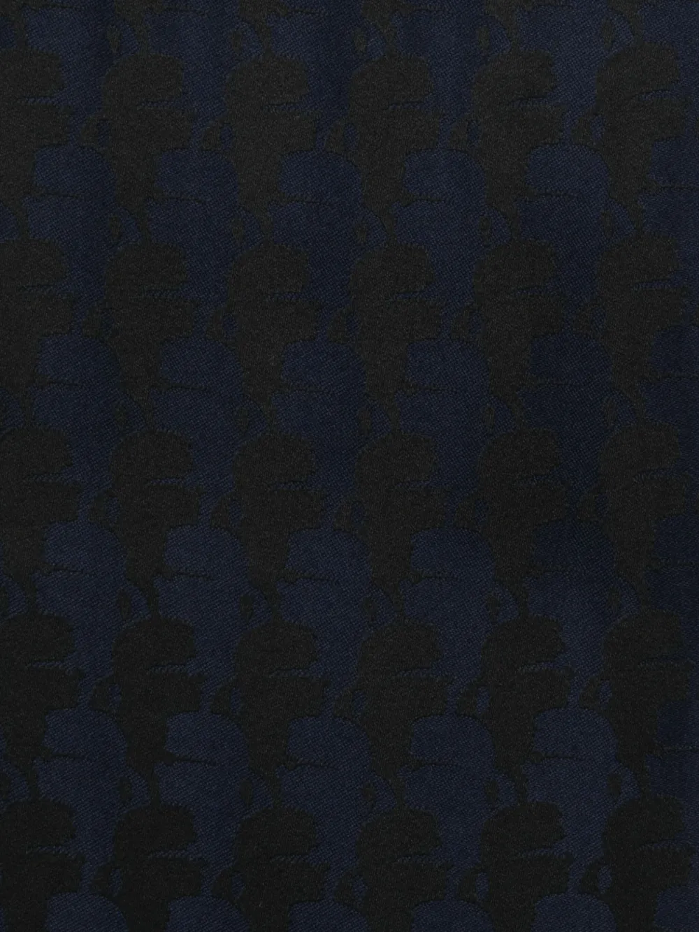 Karl Lagerfeld Sjaal met franje en patroon - Blauw