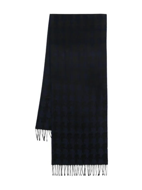 Karl Lagerfeld fringed patterned scarf