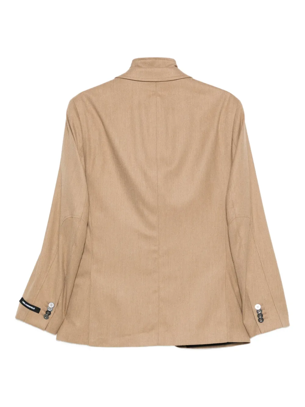 Karl Lagerfeld Single-breasted Blazer In Brown