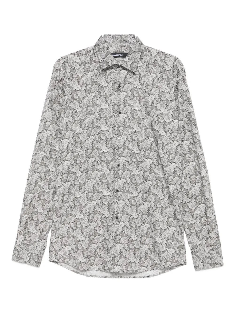 Karl Lagerfeld floral-print shirt Grijs