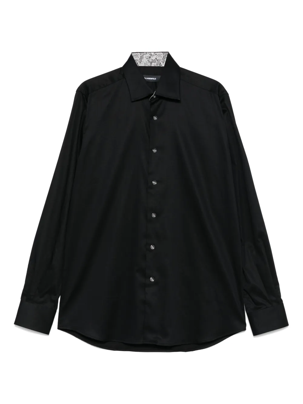 Karl Lagerfeld cotton-blend shirt | Black | Image 1
