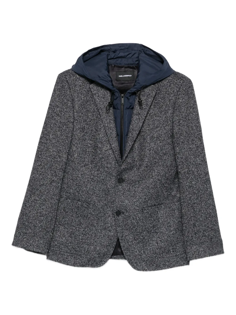 Karl Lagerfeld Blazer met capuchon Grijs